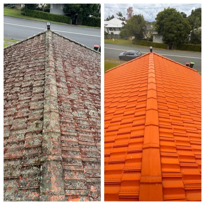 Before and after Roof work Au roofing